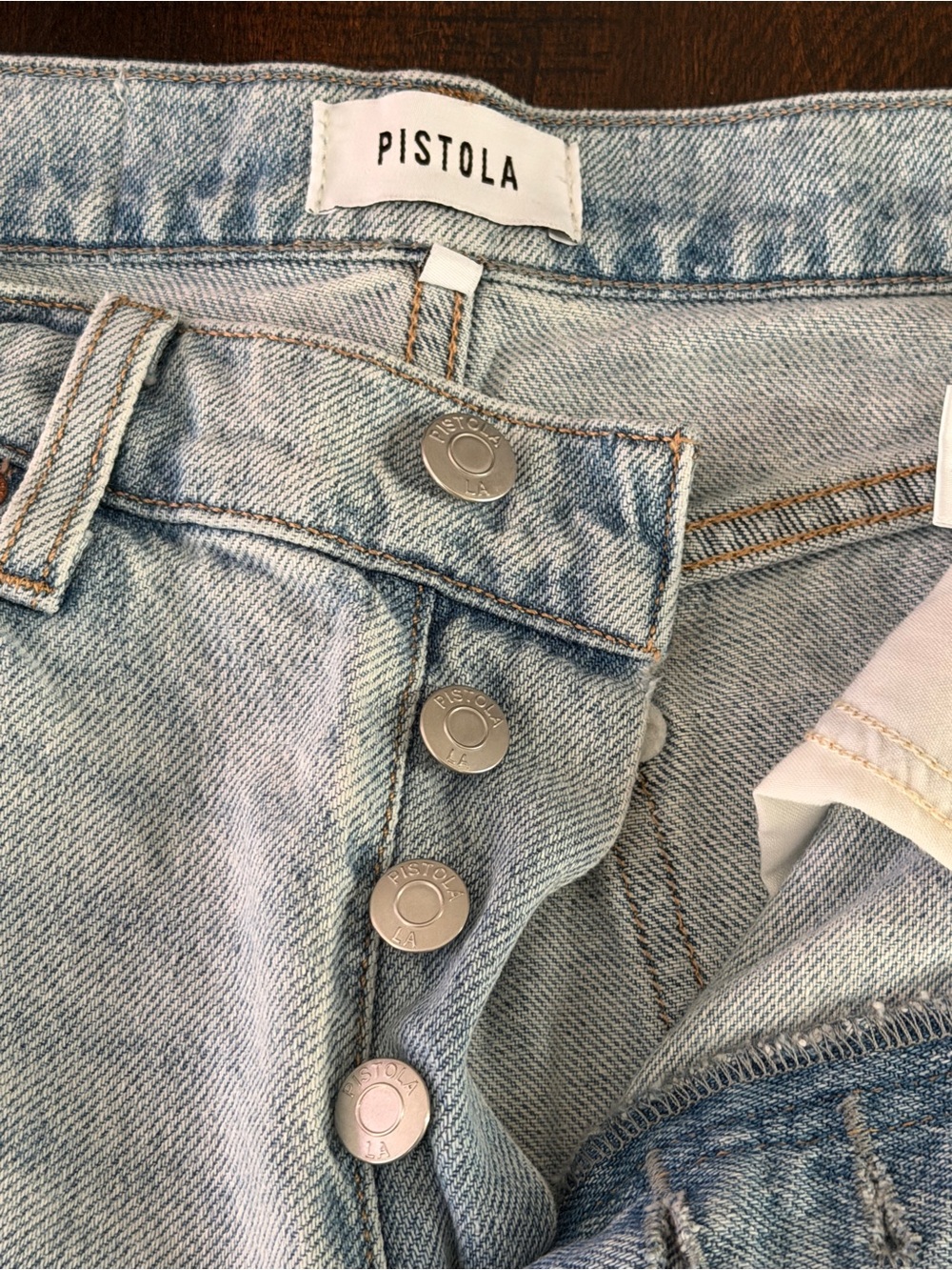 pistola Light Wash High-Rise Button-Fly Jeans - Picture 4 of 4